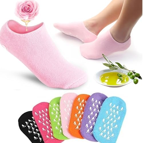 Silicone Gel Heel Pad Socks For Pain Relief And Anti Crack Heel 1 Pair