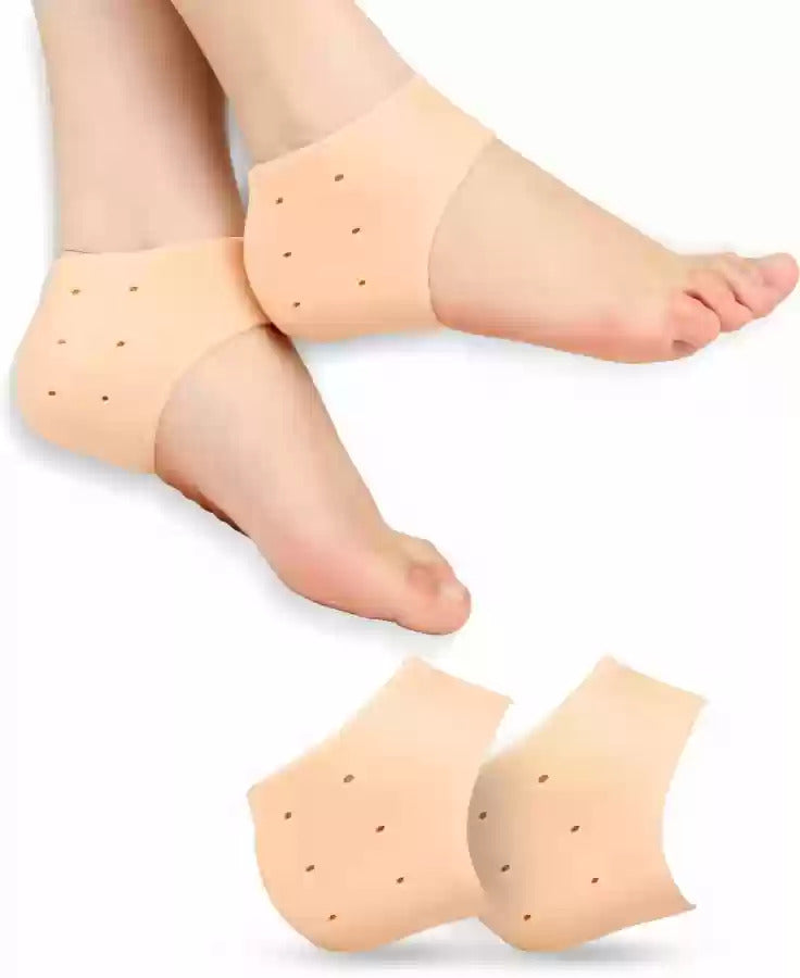 Silicone Gel Heel Pad Socks For Pain Relief And Anti Crack Heel 1 Pair