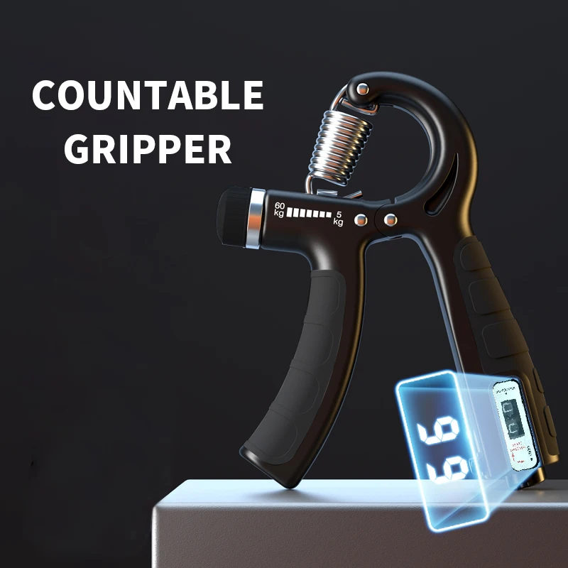 Non-Slip Hand Grip Strength Trainer for Fingers, Wrist, and Forearm – 5-60KG