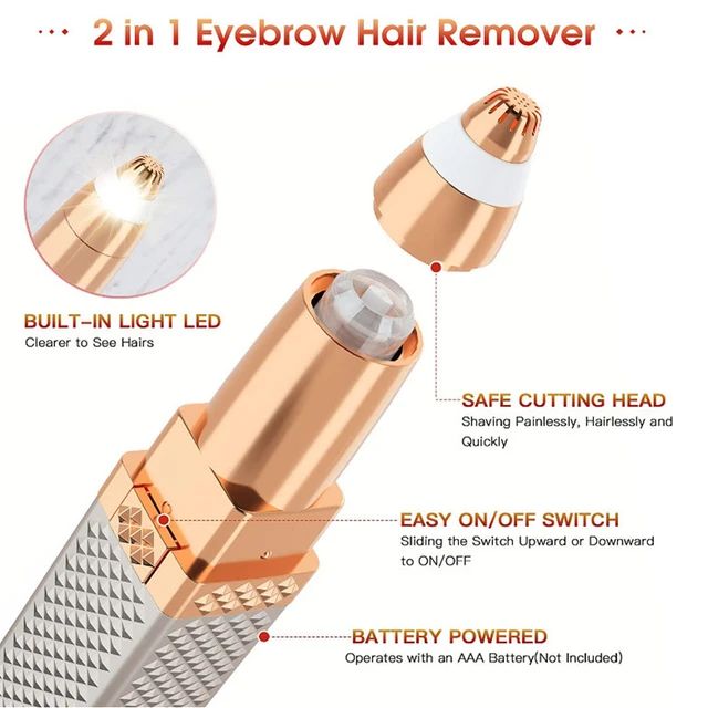 2 in 1 Rechargeable Women's Face Hair Remover