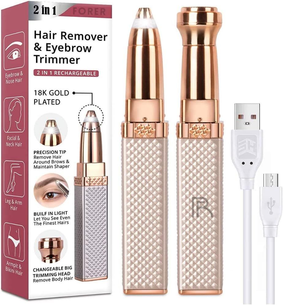 2 in 1 Rechargeable Women's Face Hair Remover