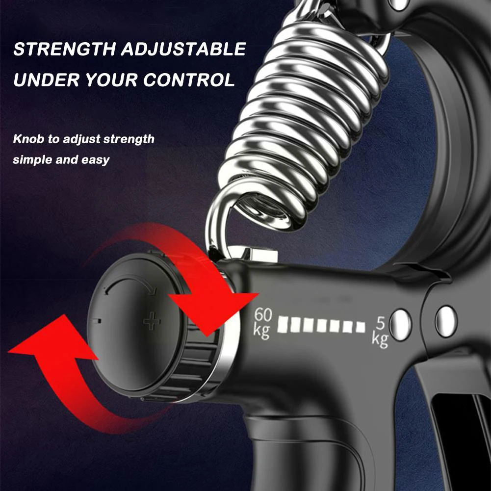 Non-Slip Hand Grip Strength Trainer for Fingers, Wrist, and Forearm – 5-60KG