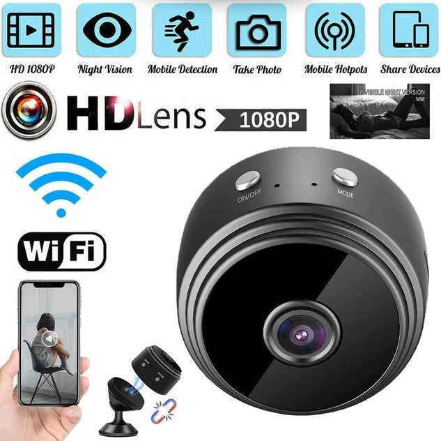 Mega Sale Offer - Mini Portable Wireless A9 Security Camera 1080P HD