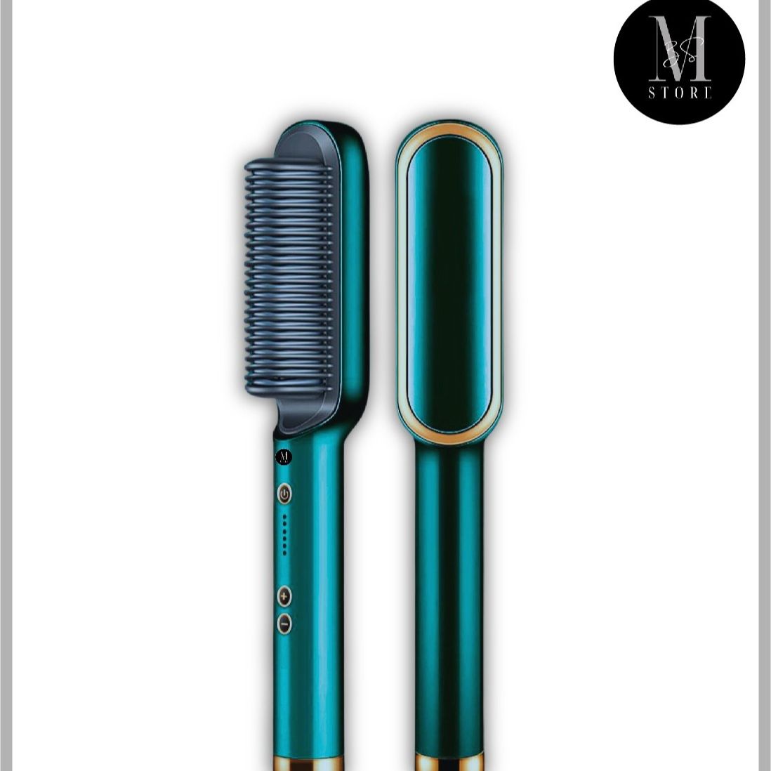 Hair Straightener Brush Curling Comb 2 In 1