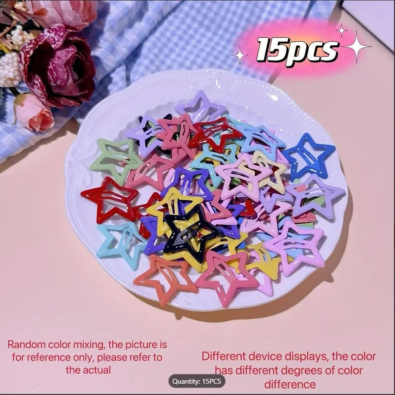 20/40Pcs Colorful Star BB Hair Clips For Girls Children Lovely Hair Decorate Hairpins Barrettes Headwear Kids Hair Accessories..