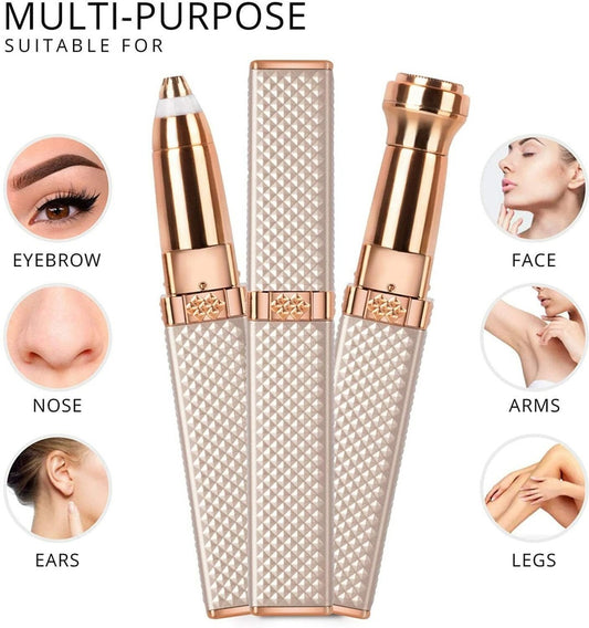 2 in 1 Rechargeable Women's Face Hair Remover