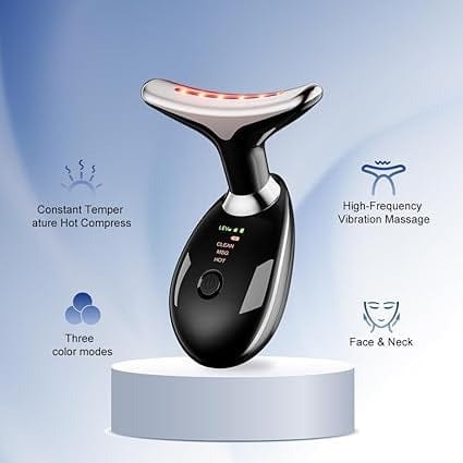 LED Face & Neck Wrinkle Massager! 3 in-1 Facial LED Sculptor
