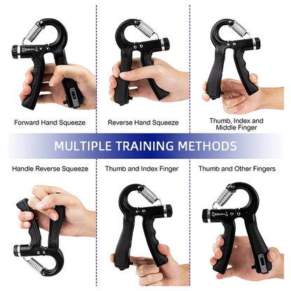 Non-Slip Hand Grip Strength Trainer for Fingers, Wrist, and Forearm – 5-60KG