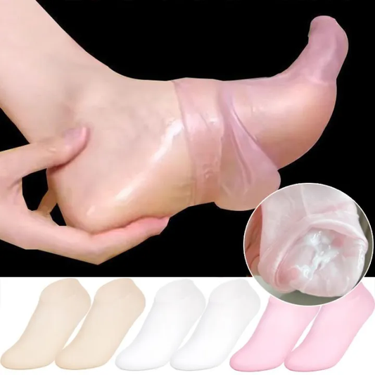 Silicone Gel Heel Pad Socks For Pain Relief And Anti Crack Heel 1 Pair