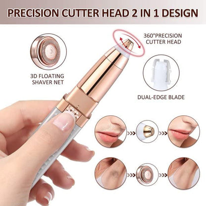 2 in 1 Rechargeable Women's Face Hair Remover