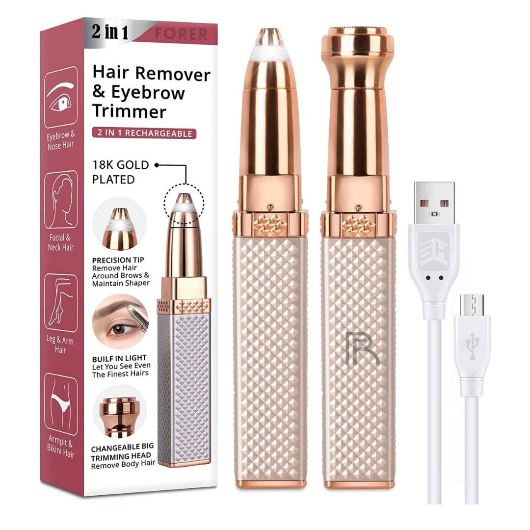 2 in 1 Rechargeable Women's Face Hair Remover