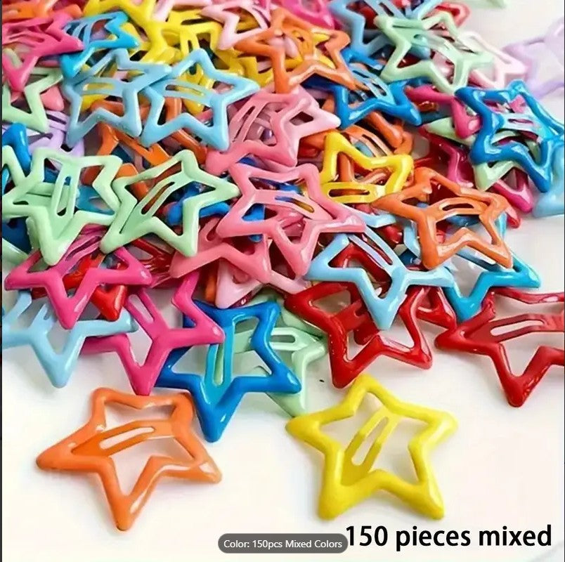 20/40Pcs Colorful Star BB Hair Clips For Girls Children Lovely Hair Decorate Hairpins Barrettes Headwear Kids Hair Accessories..