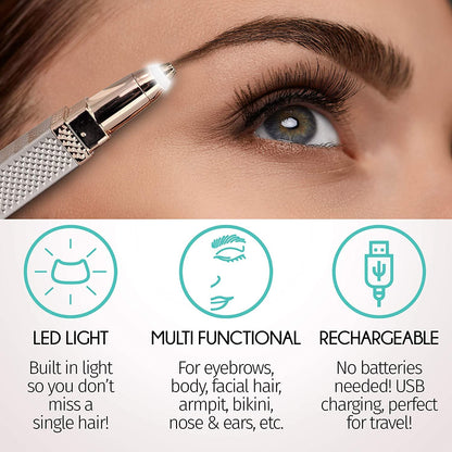 2 in 1 Rechargeable Women's Face Hair Remover