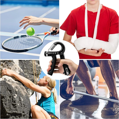 Non-Slip Hand Grip Strength Trainer for Fingers, Wrist, and Forearm – 5-60KG