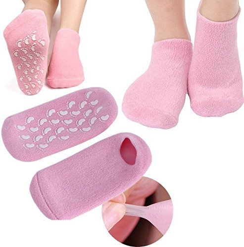 Silicone Gel Heel Pad Socks For Pain Relief And Anti Crack Heel 1 Pair