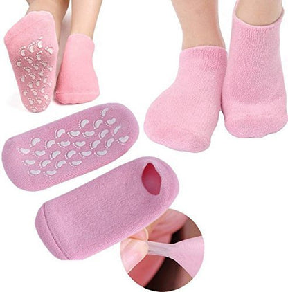 Silicone Gel Heel Pad Socks For Pain Relief And Anti Crack Heel 1 Pair