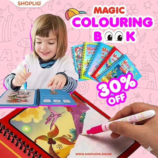 Magic Water Book Painting Drawing Coloring Board Book Doodle & Magic Water Pen