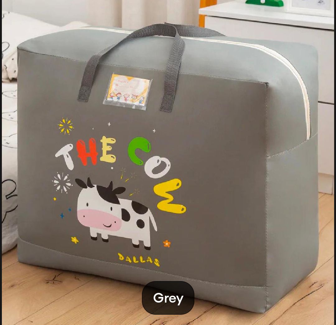 Blue Baby Dinosaur Cloth Organizer & Storage Box - Large Size, Durable & Lightweight