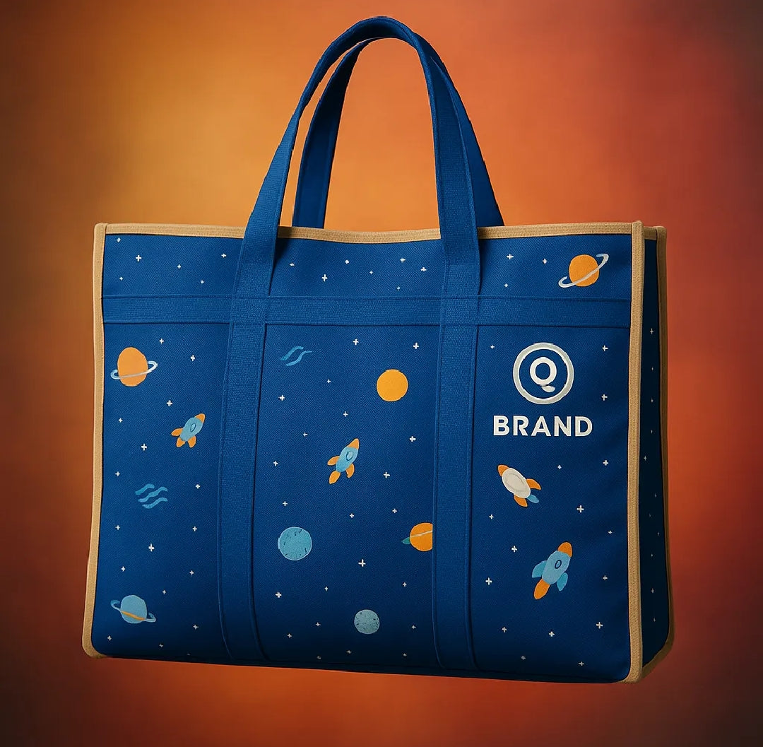 Blue Baby Dinosaur Cloth Organizer & Storage Box - Large Size, Durable & Lightweight