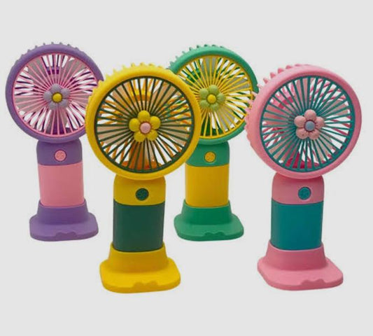 Cute and colorful portable mini fan with strong airflow, giving you instant cooling anywhere