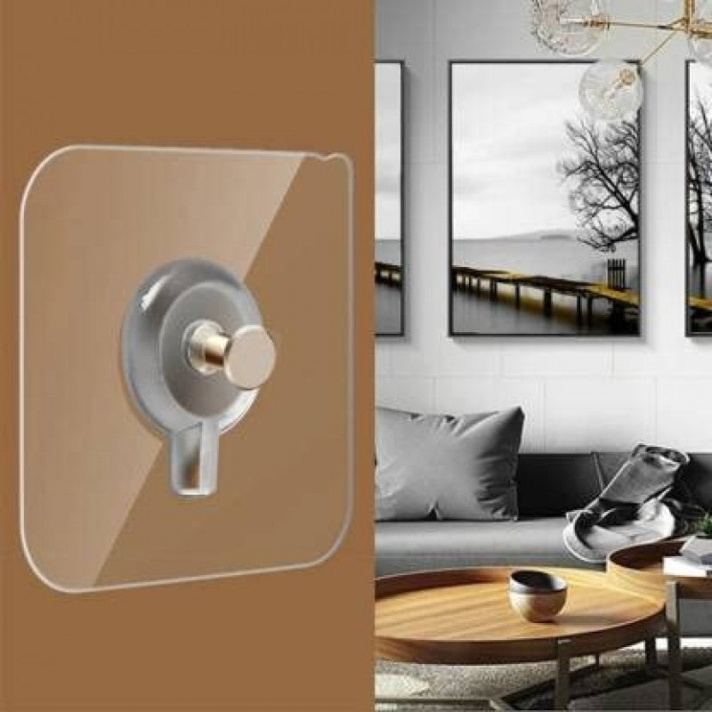 Punch-Free Self-Adhesive Wall Hook – Strong & Durable for Home & Outdoor Use