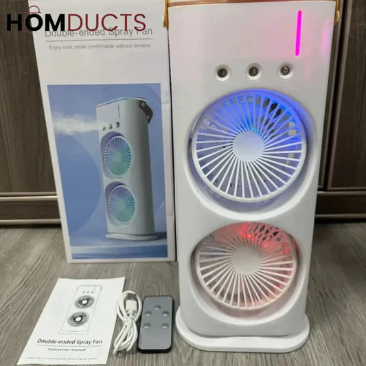 Double-Ended Spray Water Mist Fan