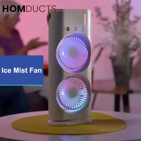 Double-Ended Spray Water Mist Fan