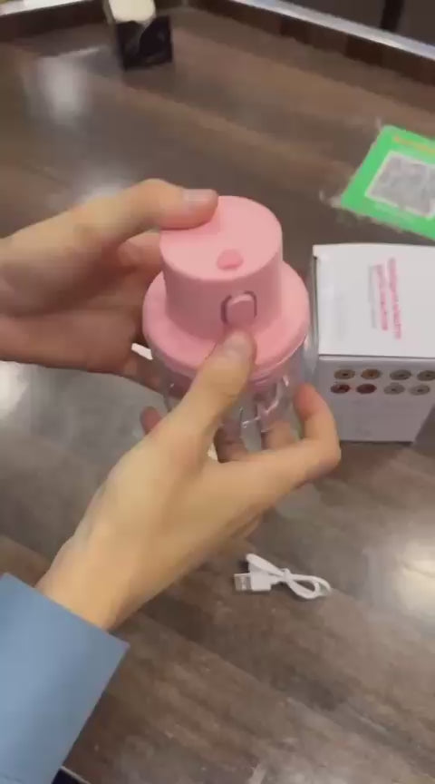 Wireless Mini Electric Garlic Food Chopper Ginger Vegetable Crusher Cutter Food Mixer Processor